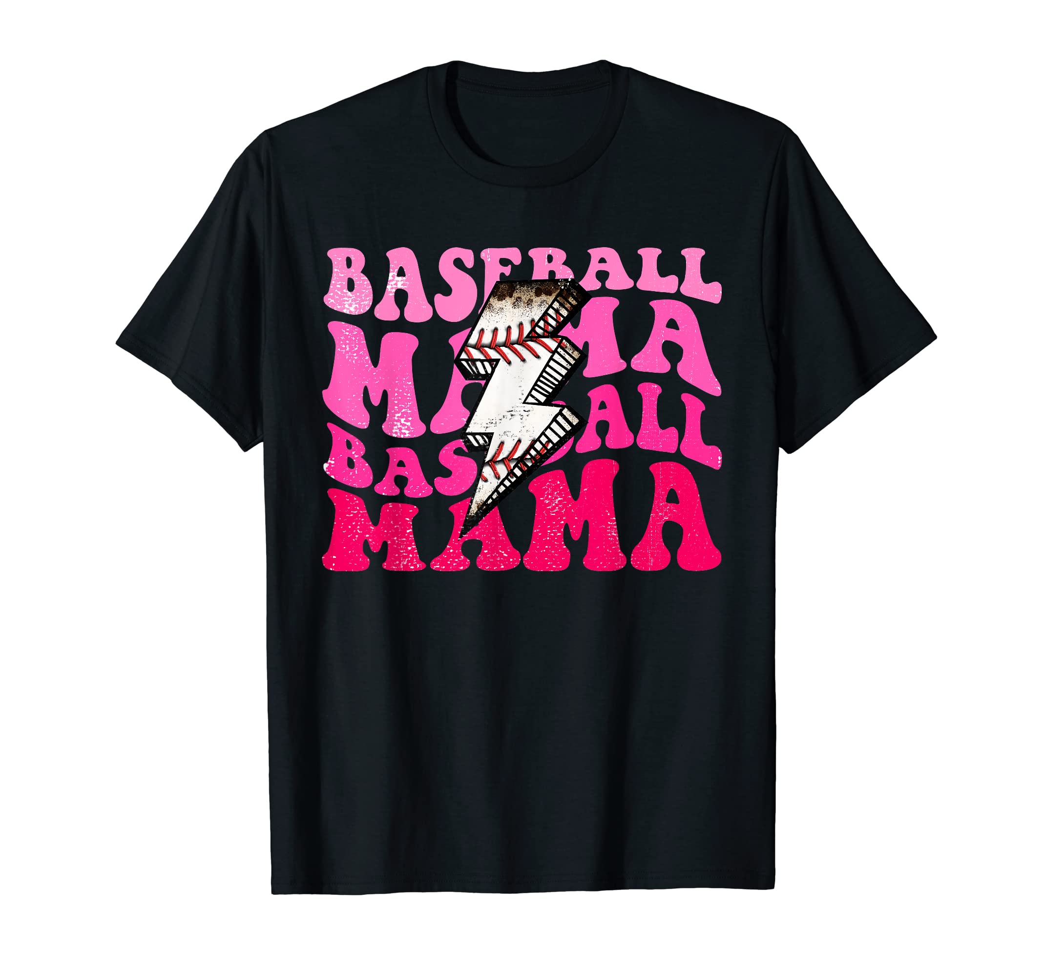 Funny Baseball Mama Thunder Leopard T-Shirt - Trendy Graphic Unisex - T-Shirt, Sweatshirt, Hoodie