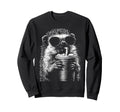 Hedgehog Drinking Iced Coffee Funny Sweatshirt - Trendy Graphic Unisex - T-Shirt, Sweatshirt, Hoodie