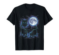 Black Cat 90S Aesthetic Moonlight T-Shirt - Minimalist Print for Adults - T-Shirt, Sweatshirt, Hoodie