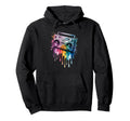 Splash Art Boombox Old School 80S Hoodie - Fun Novelty Design Men Women - T-Shirt, Sweatshirt, Hoodie