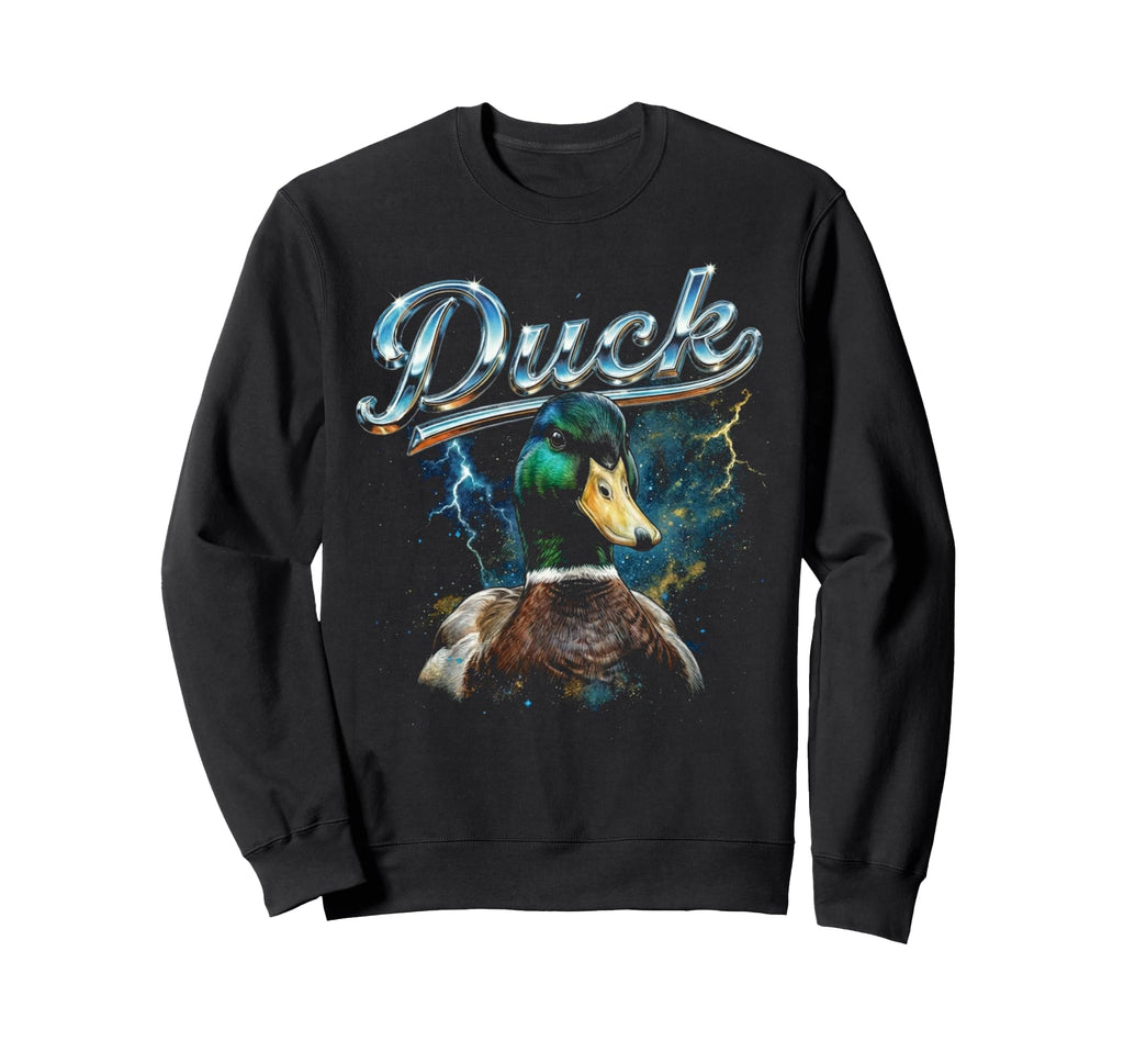 Duck 90S Funny Duck 80S Farm Sweatshirt - Casual Everyday Wear for Adults - T-Shirt, Sweatshirt, Hoodie