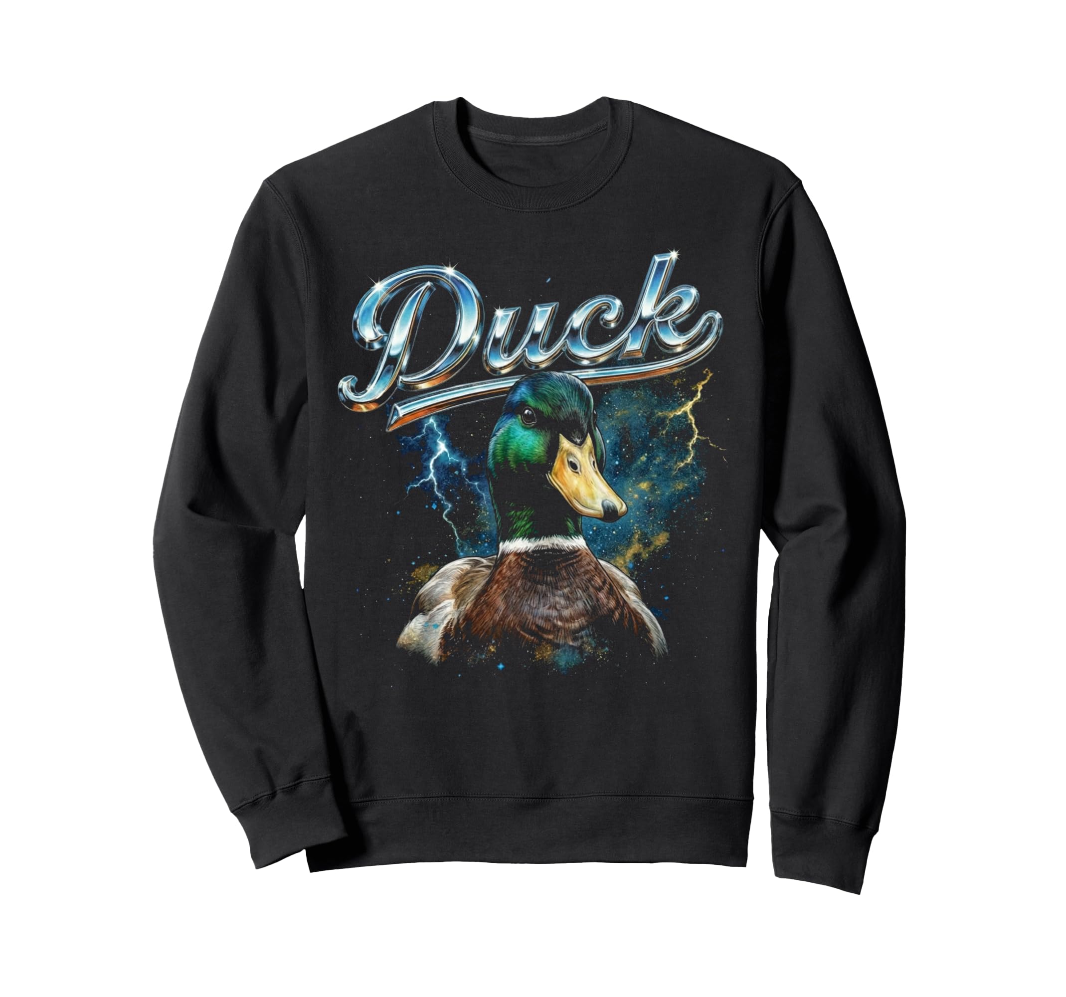Duck 90S Funny Duck 80S Farm Sweatshirt - Casual Everyday Wear for Adults - T-Shirt, Sweatshirt, Hoodie