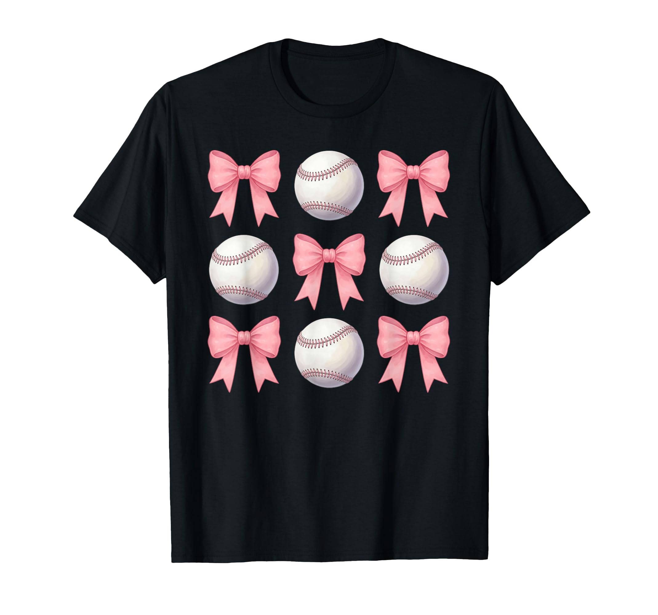 Baseball Mom Sister Coquette Bows T-Shirt - Casual Everyday Wear Men Women - T-Shirt, Sweatshirt, Hoodie