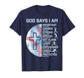 God Says I Am Baseball Christian Faith T-Shirt - Trendy Graphic for Adults - T-Shirt, Sweatshirt, Hoodie
