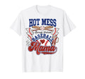Hot Mess Alway Stressed Baseball T-Shirt - Fun Novelty Design Men Women - T-Shirt, Sweatshirt, Hoodie