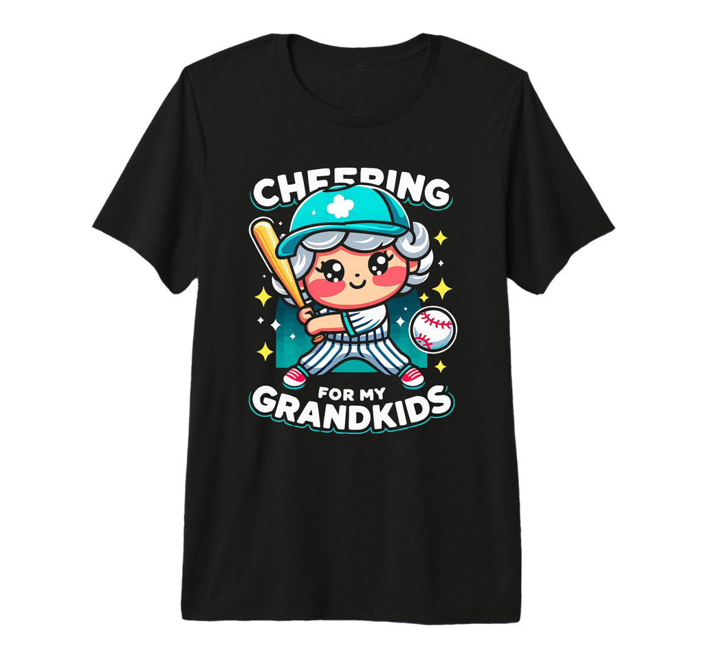 Baseball Grandma Grandmother Granny T-Shirt - Aesthetic Graphic for Adults - T-Shirt, Sweatshirt, Hoodie