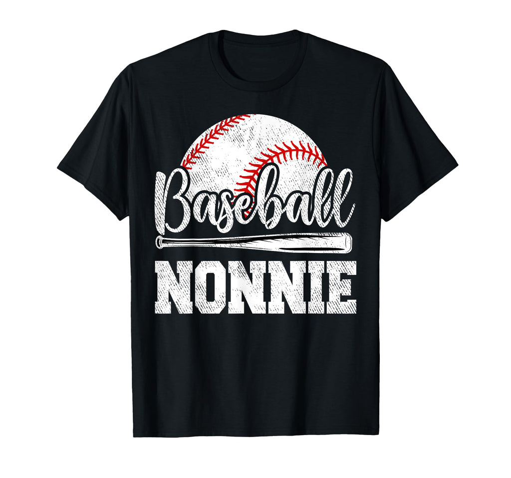 Baseball Nonnie Baseball Player Game Day T-Shirt - Unique Graphic Unisex - T-Shirt, Sweatshirt, Hoodie
