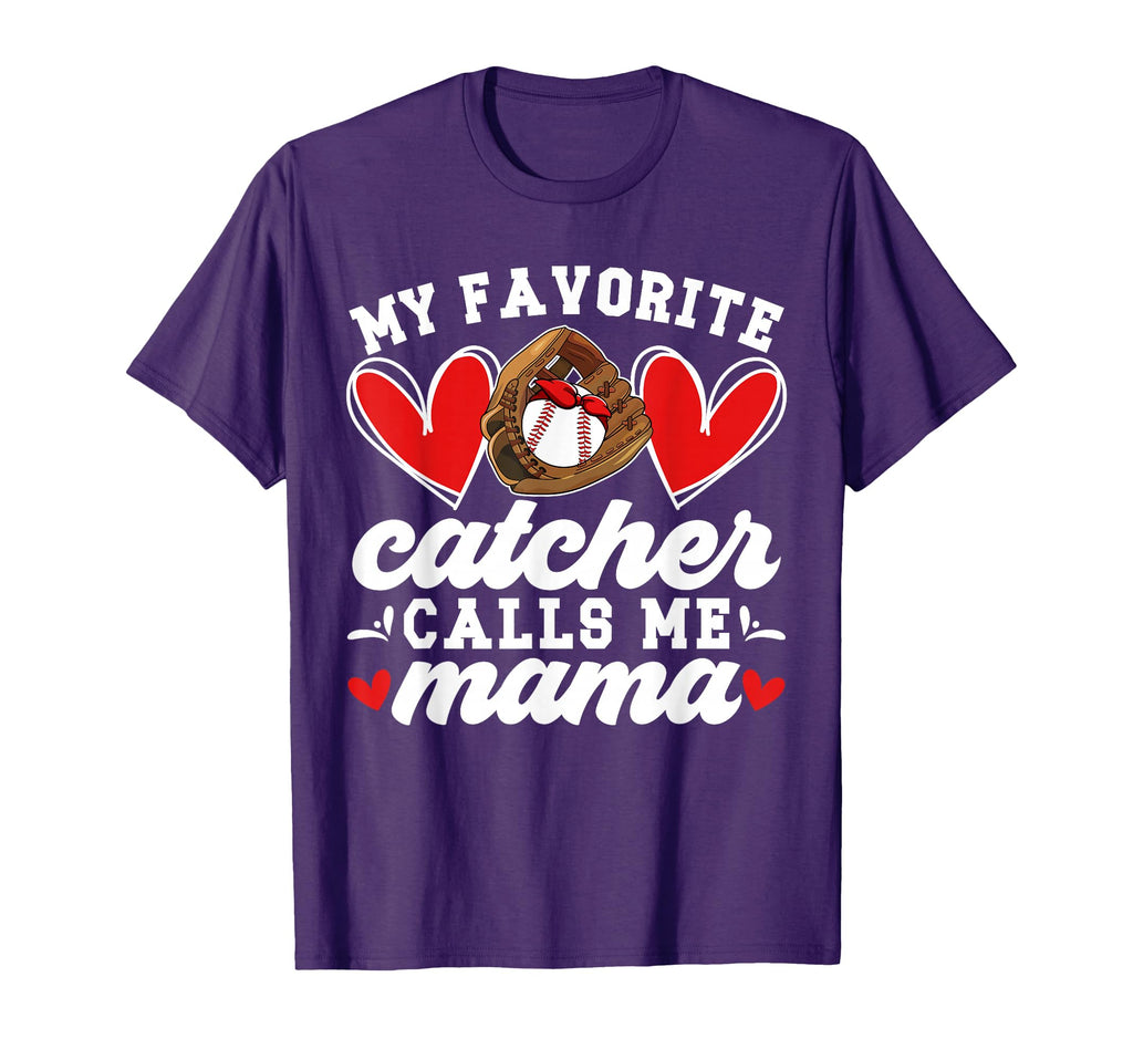Favorite Baseball Catcher Mama T-Shirt - Minimalist Print for Adults - T-Shirt, Sweatshirt, Hoodie