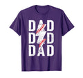 Proud Baseball Dad Lightning Bolt Gifts T-Shirt - Minimalist Print Unisex - T-Shirt, Sweatshirt, Hoodie
