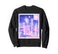 Y2K Japanese City Pastel Sweatshirt - Casual Everyday Wear for Adults - T-Shirt, Sweatshirt, Hoodie