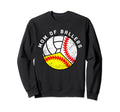 Mom Ballers Funny Baseball Sweatshirt - Casual Everyday Wear for Adults - T-Shirt, Sweatshirt, Hoodie