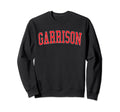 Garrison Md Distressed Red Varsity Sweatshirt - Unique Graphic Unisex - T-Shirt, Sweatshirt, Hoodie