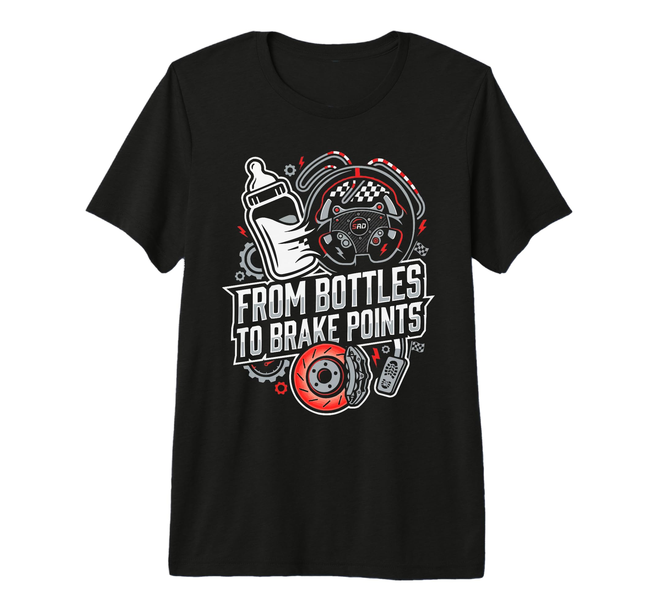 Mens Sim Racing Dad Virtual Racing Game T-Shirt - Graphic Print Men Women - T-Shirt, Sweatshirt, Hoodie