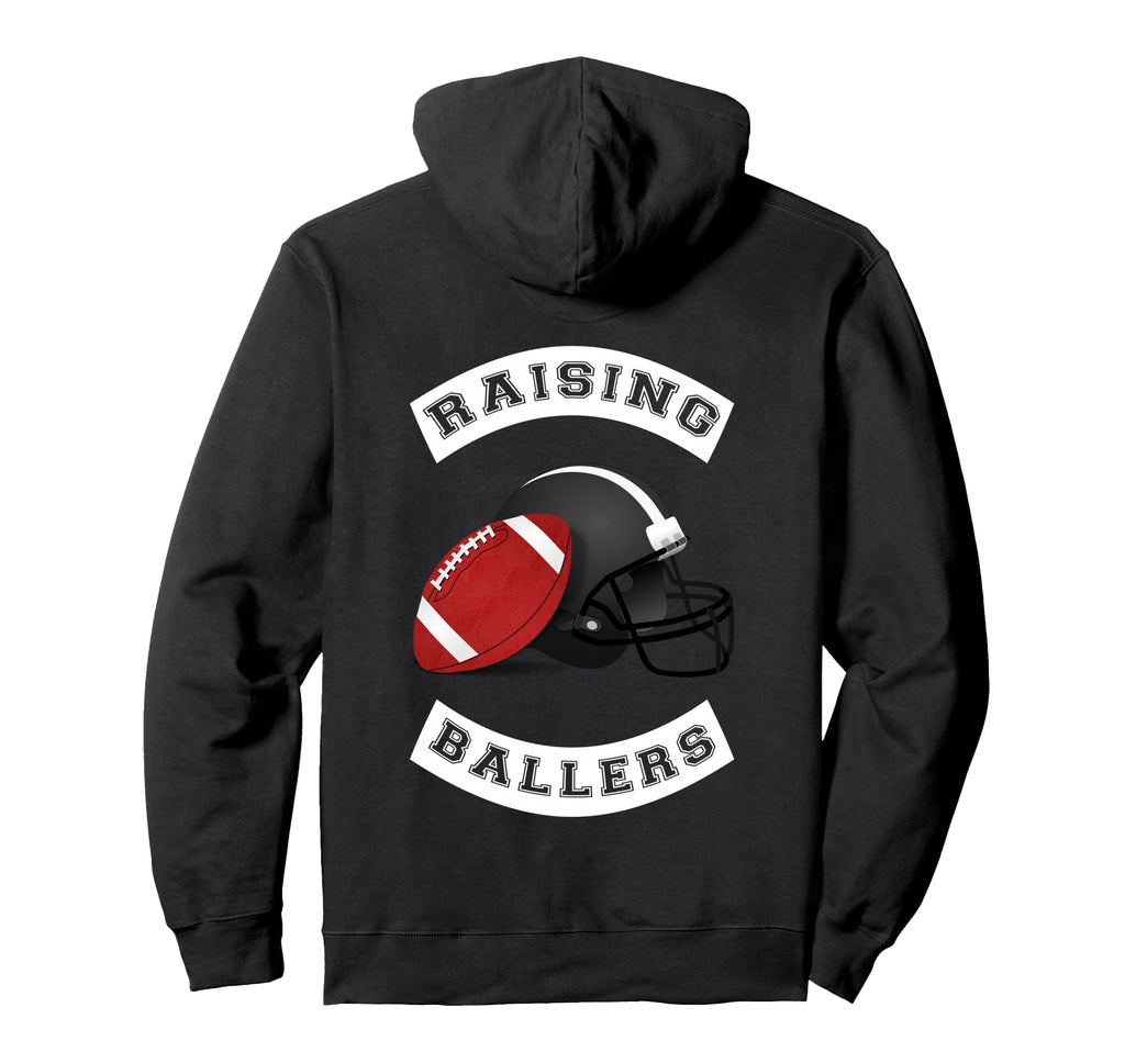 Football Mom Dad Parenting Raising Hoodie - Aesthetic Graphic Men Women - T-Shirt, Sweatshirt, Hoodie