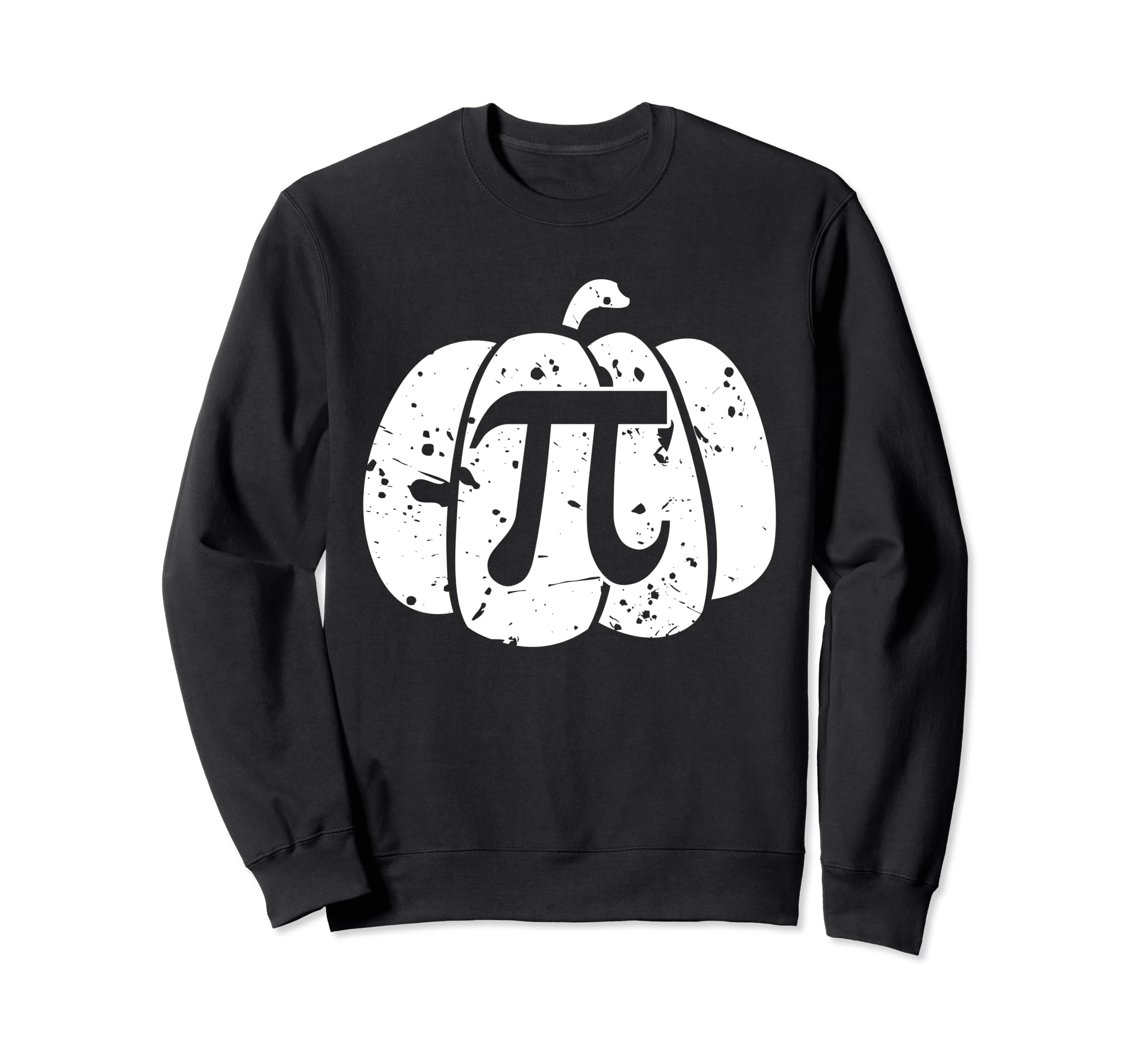 Distressed Pumpkin Pi Sweatshirt - Custom Art Print Men Women - T-Shirt, Sweatshirt, Hoodie