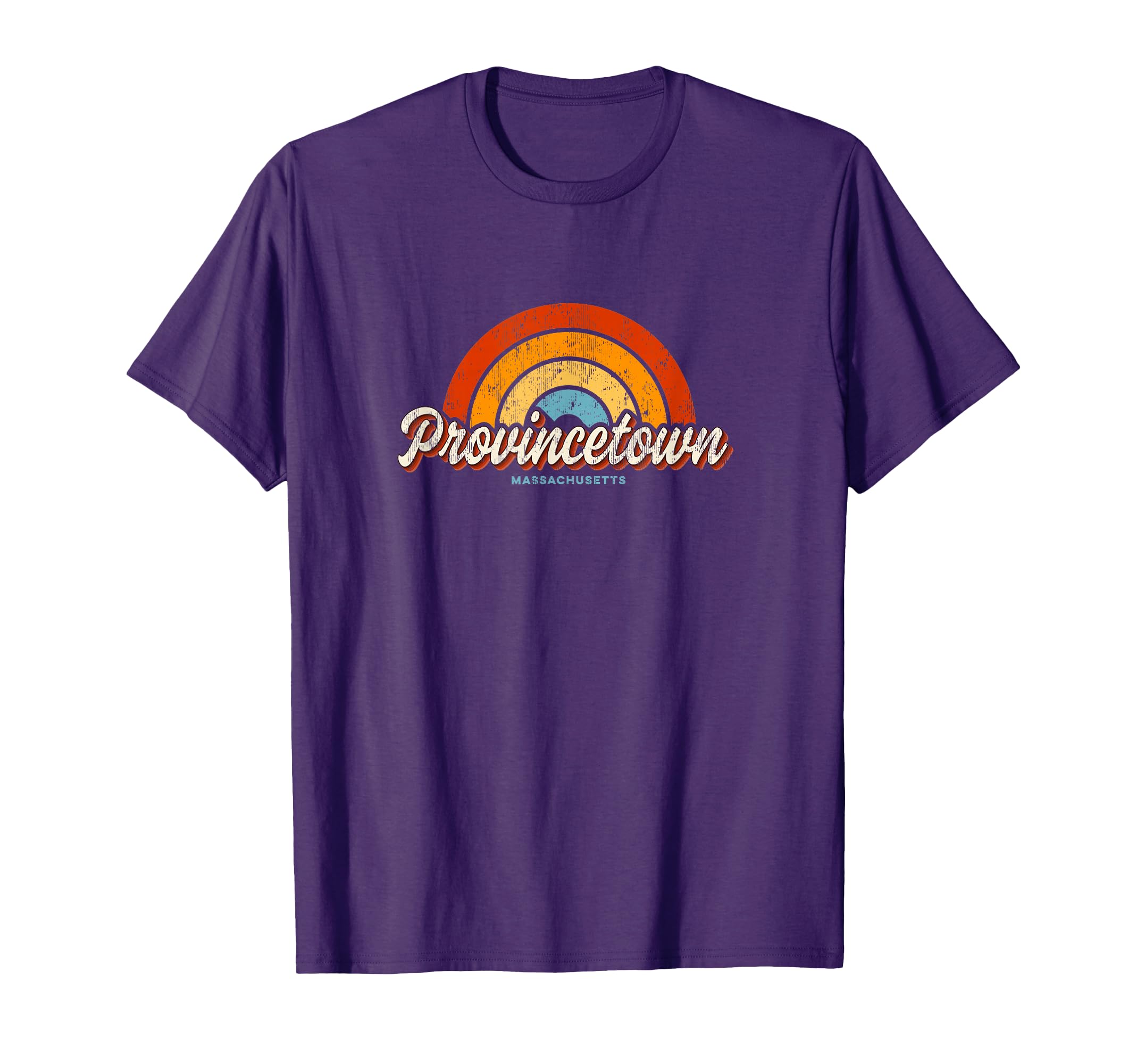 Provincetown Massachusetts Ma Rainbow T-Shirt - Trendy Graphic Men Women - T-Shirt, Sweatshirt, Hoodie
