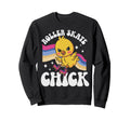 Roller Skating Skate 1970S Chicken Sweatshirt - Graphic Print Men Women - T-Shirt, Sweatshirt, Hoodie