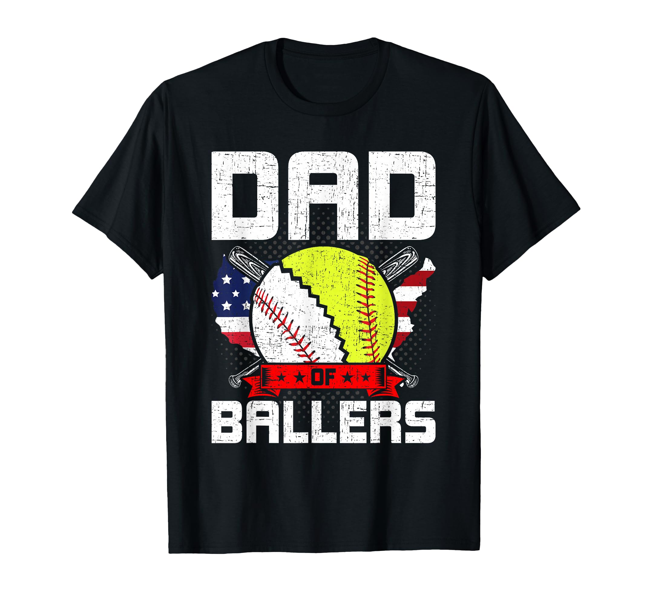 Dad Ballers Baseball Lover Papa T-Shirt - Streetwear Style for Adults - T-Shirt, Sweatshirt, Hoodie