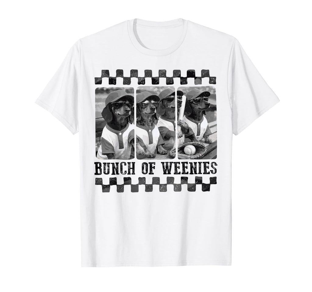 Funny Weenies Dachshunds Baseball Dog T-Shirt - Custom Art Print Men Women - T-Shirt, Sweatshirt, Hoodie