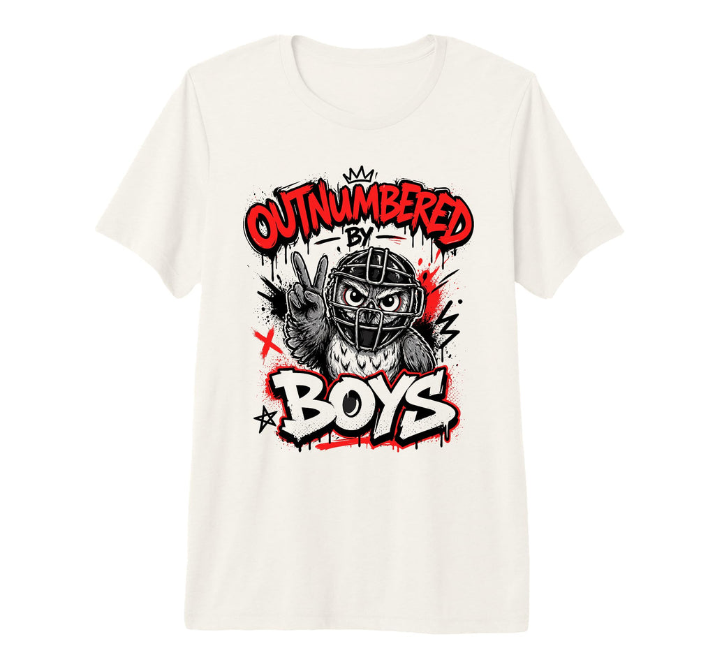 Outnumbered Baseball Mom Funny T-Shirt - Streetwear Style Men Women - T-Shirt, Sweatshirt, Hoodie