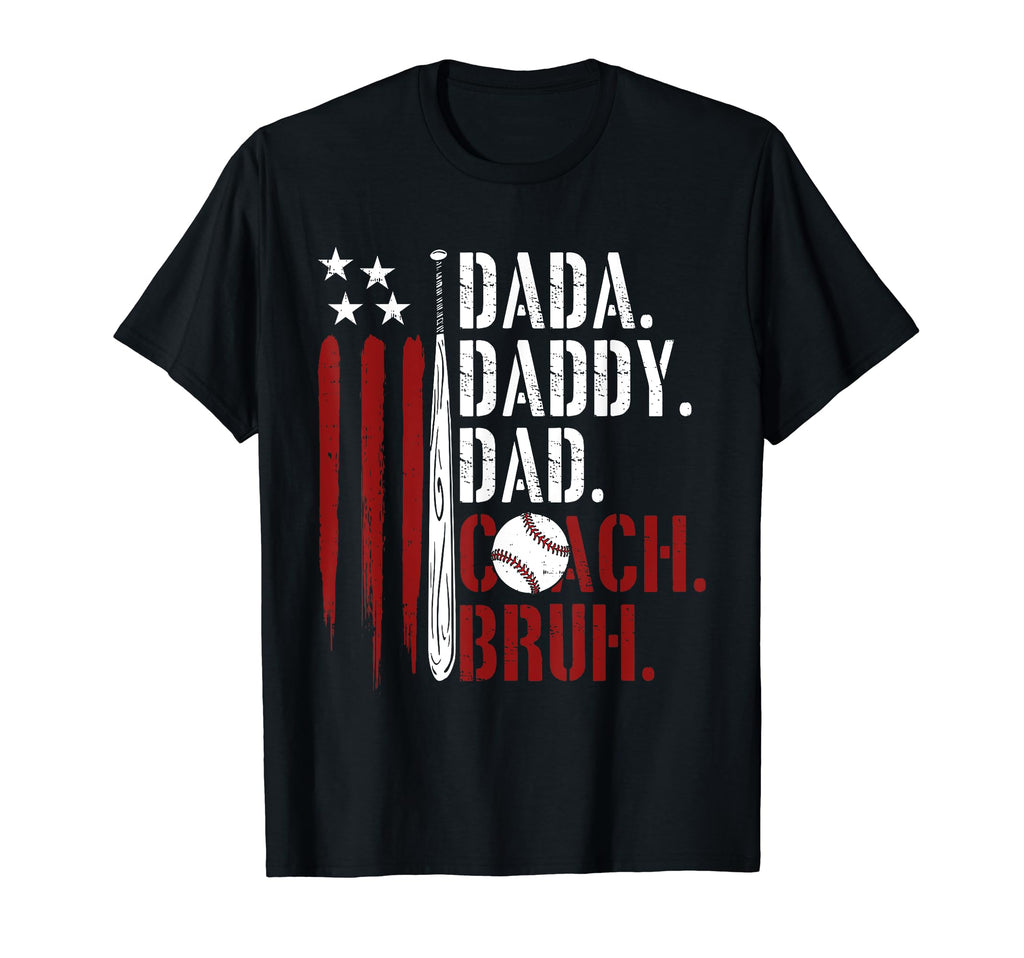 Dada Daddy Dad Bruh American Flag T-Shirt - Graphic Print for Adults - T-Shirt, Sweatshirt, Hoodie
