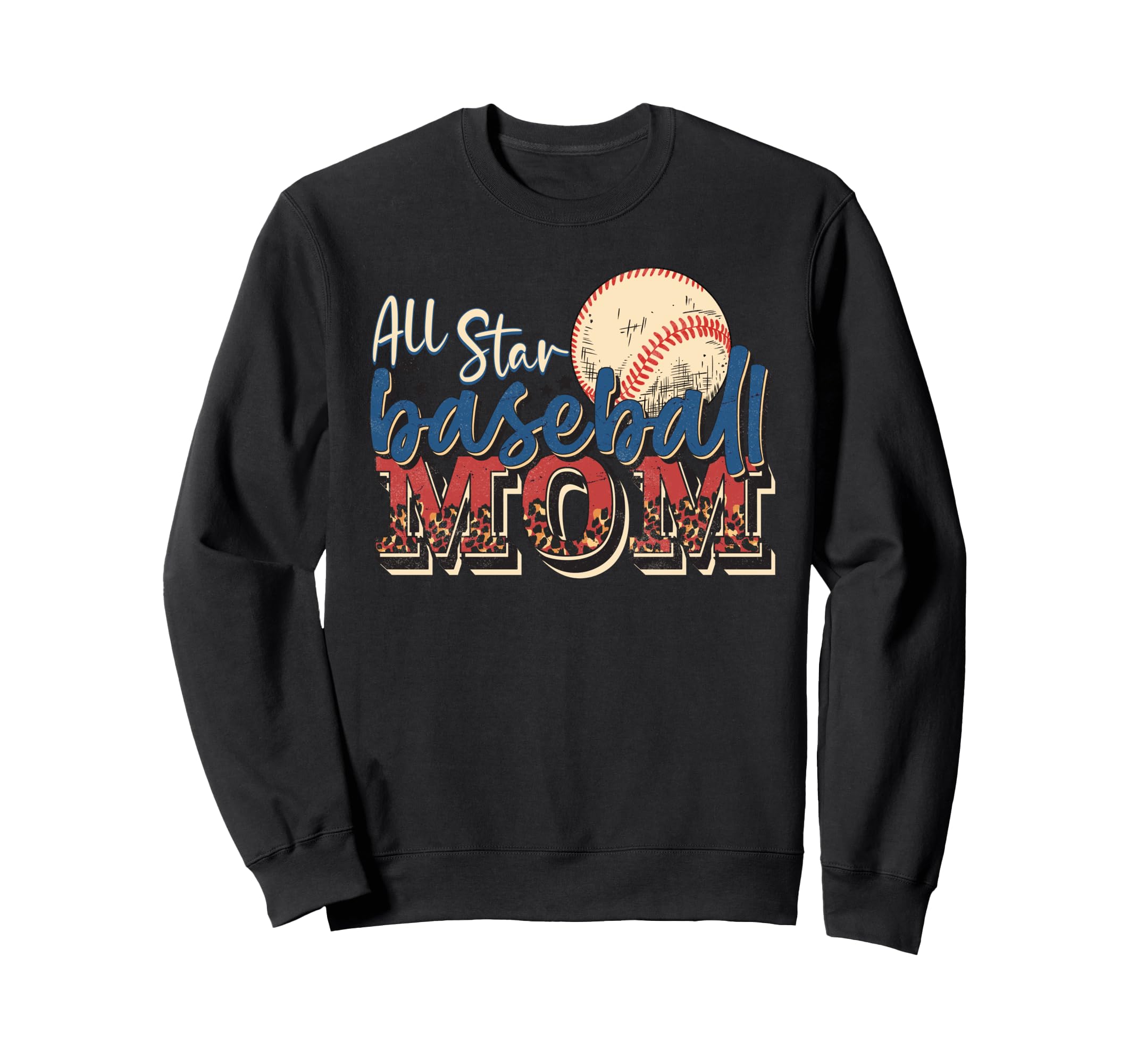 All Star Baseball Mom Sweatshirt - Minimalist Print Men Women - T-Shirt, Sweatshirt, Hoodie