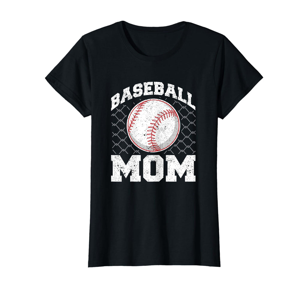 Baseball Mom Funny Womens Mama T-Shirt - Minimalist Print Men Women - T-Shirt, Sweatshirt, Hoodie