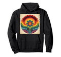 Flower Power Rainbow Floral Hippie Soul Hoodie - Graphic Print Unisex - T-Shirt, Sweatshirt, Hoodie