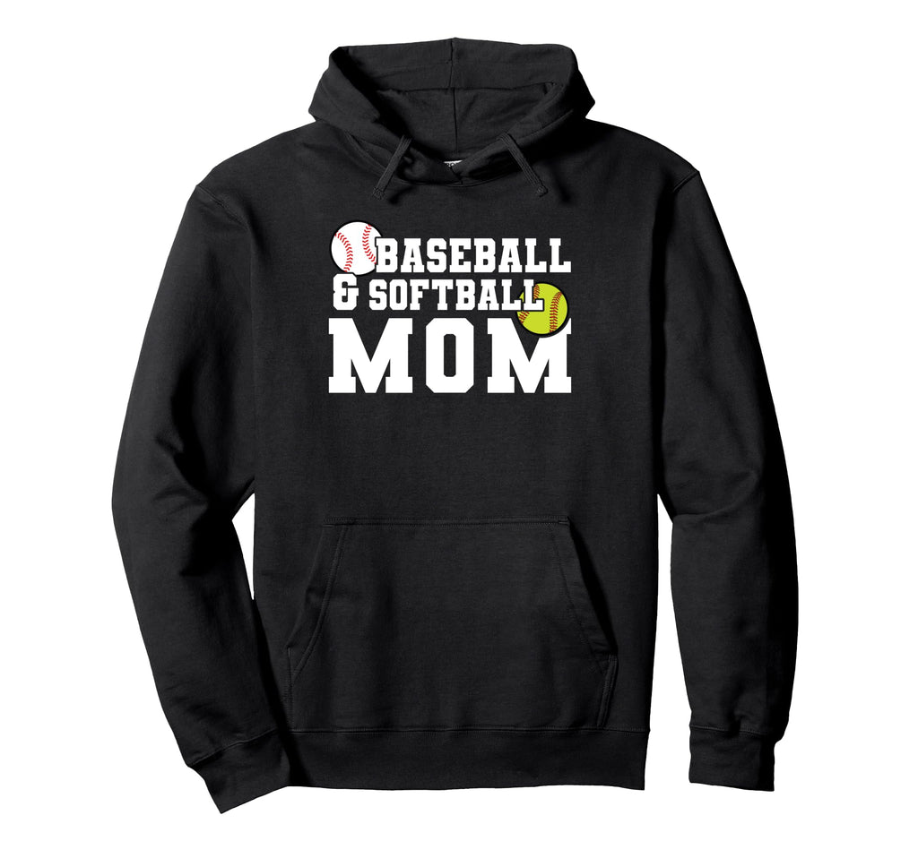 Baseball Softball Mom Softball Hoodie - Trendy Graphic Unisex - T-Shirt, Sweatshirt, Hoodie