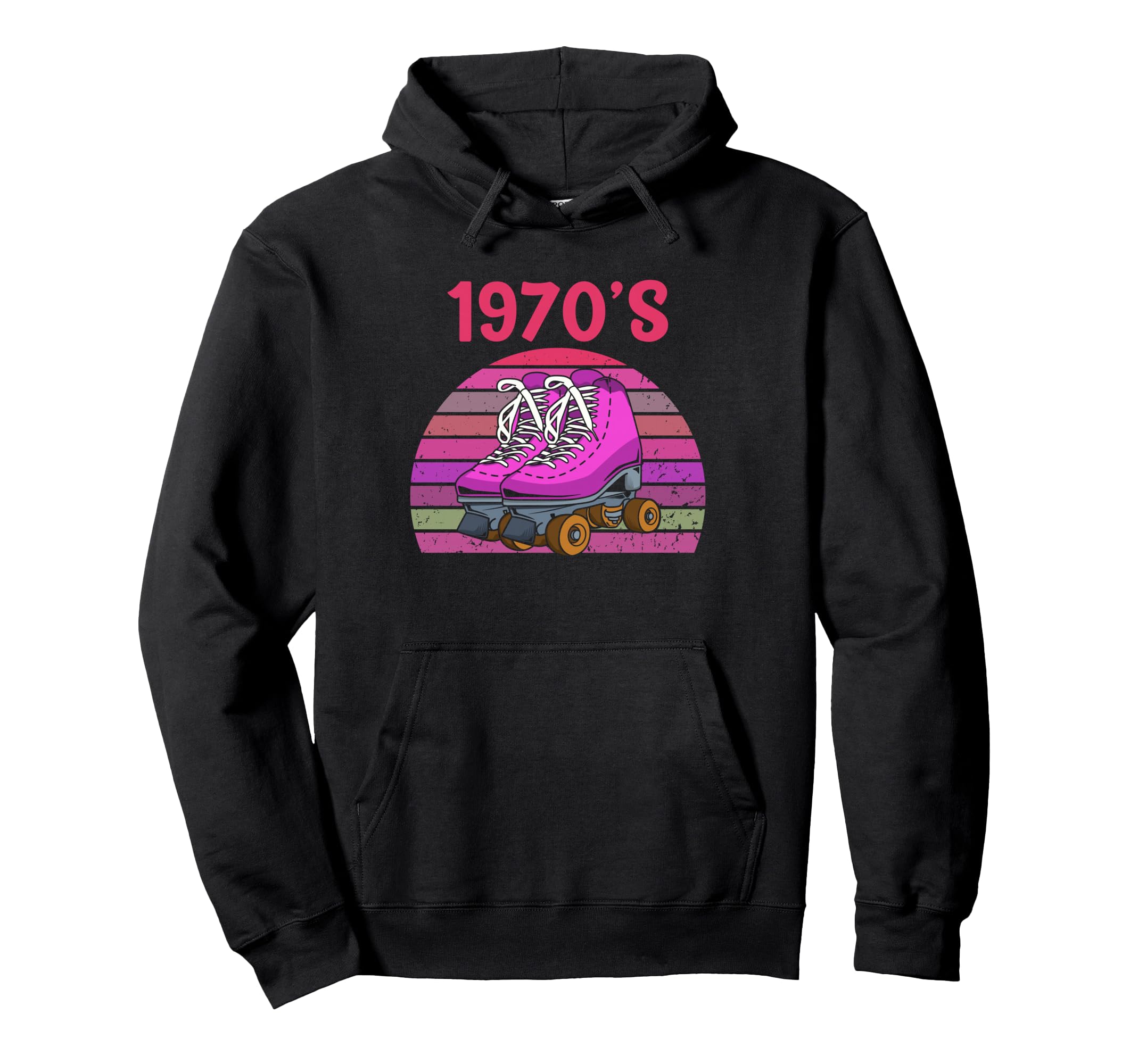 70S Roller Skating Skate Roller Hoodie - Trendy Graphic Men Women - T-Shirt, Sweatshirt, Hoodie