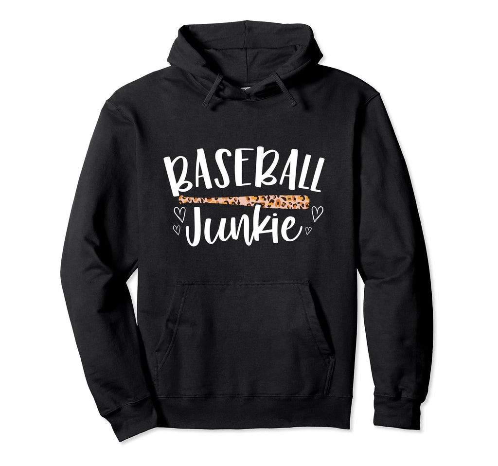 Baseball Leopard Cheetah Pattern Baseball Hoodie - Graphic Print Men Women - T-Shirt, Sweatshirt, Hoodie