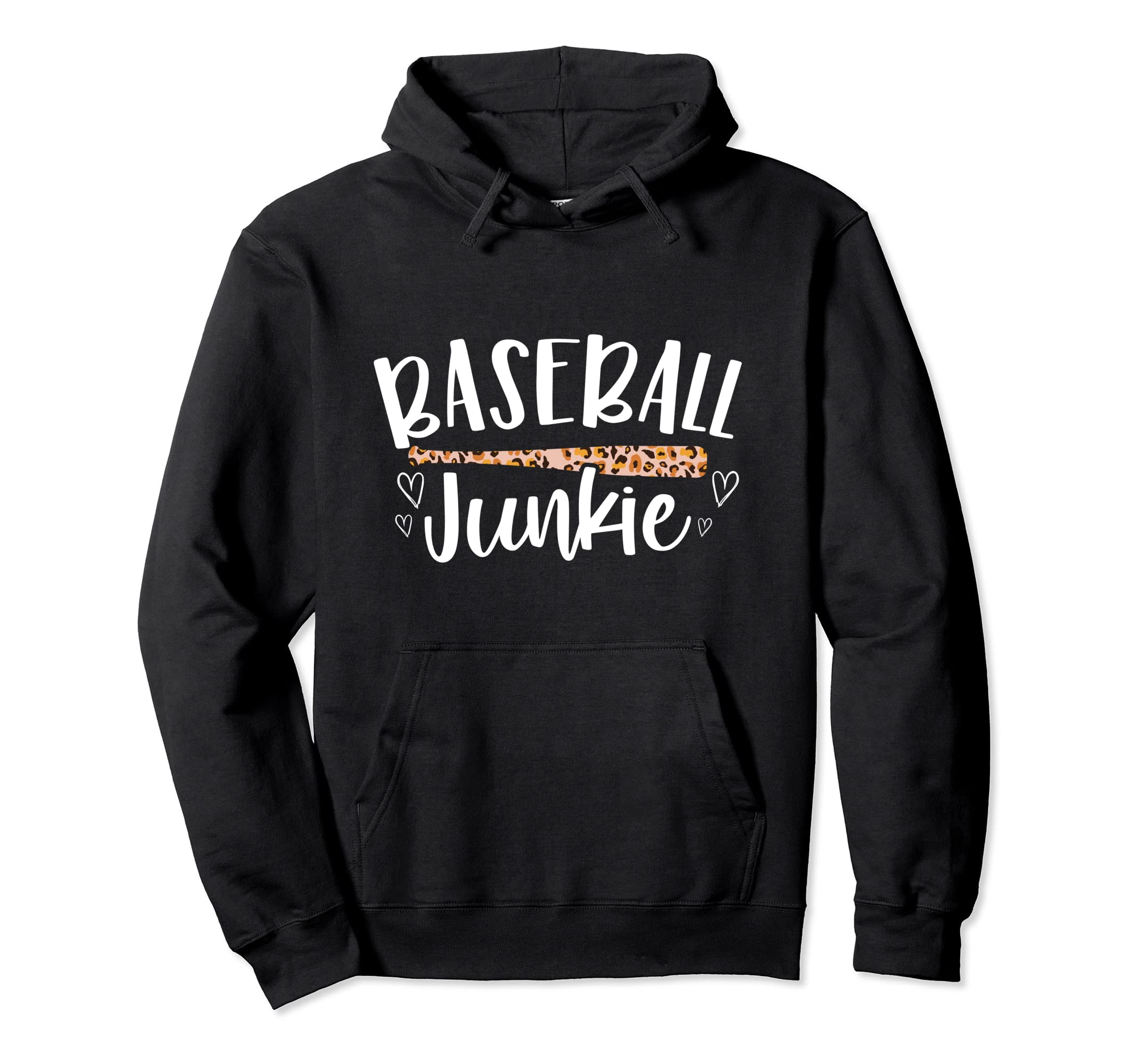Baseball Leopard Cheetah Pattern Baseball Hoodie - Graphic Print Men Women - T-Shirt, Sweatshirt, Hoodie