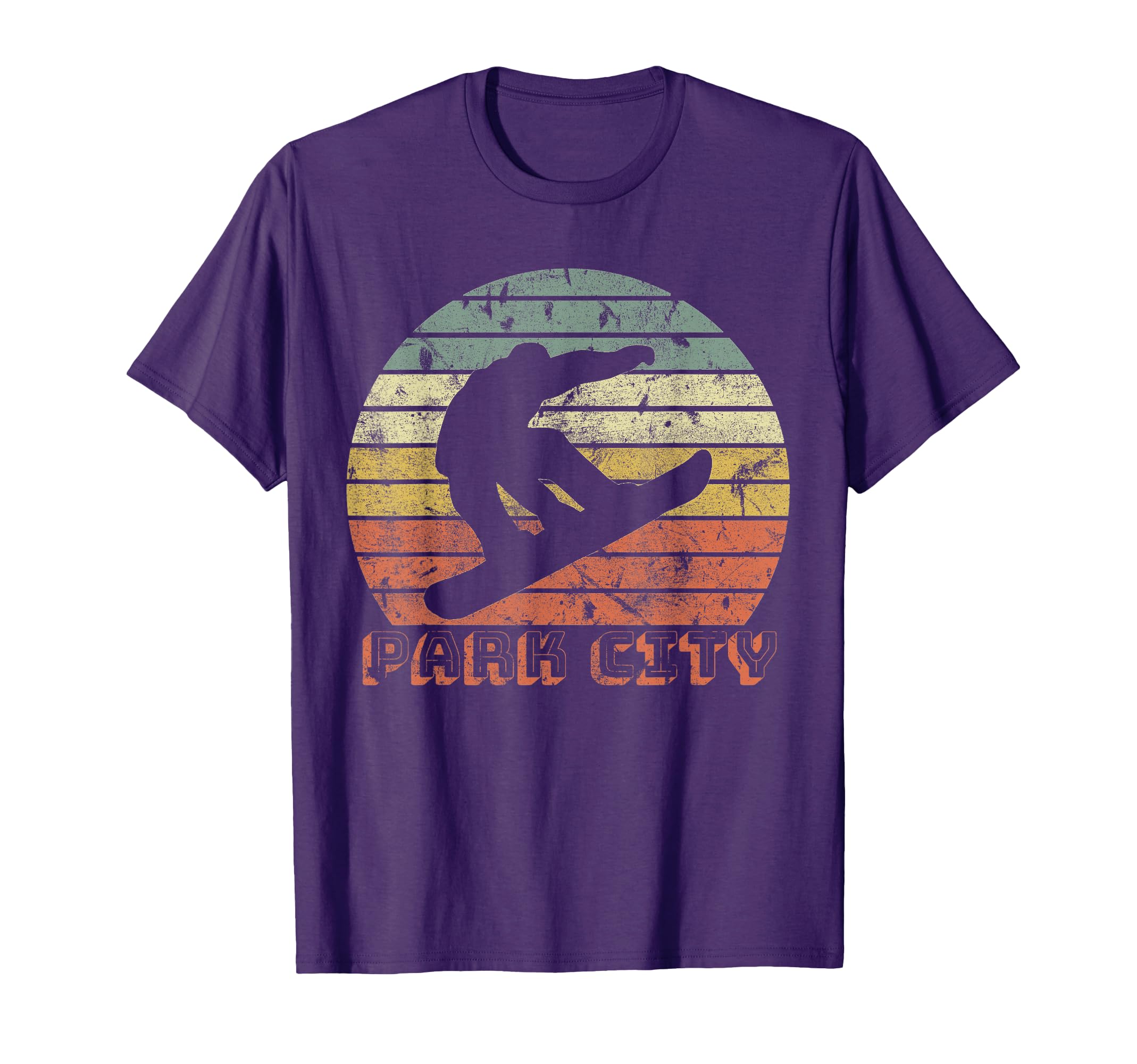 Park City Utah Snowboard Sunset T-Shirt - Custom Art Print Men Women - T-Shirt, Sweatshirt, Hoodie