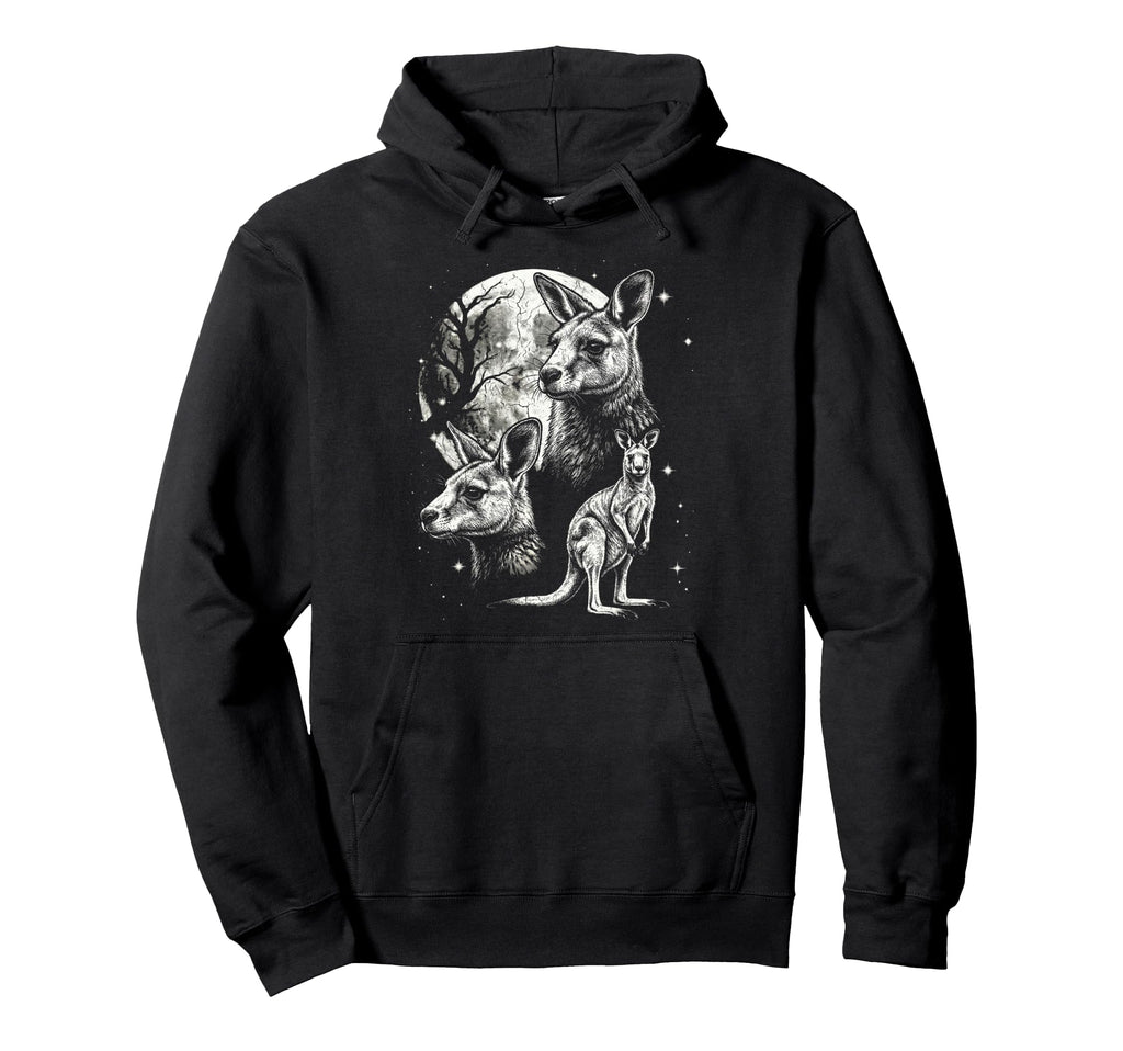 Kangaroo 90S Aesthetic Y2K Kangaroo Hoodie - Fun Novelty Design for Adults - T-Shirt, Sweatshirt, Hoodie