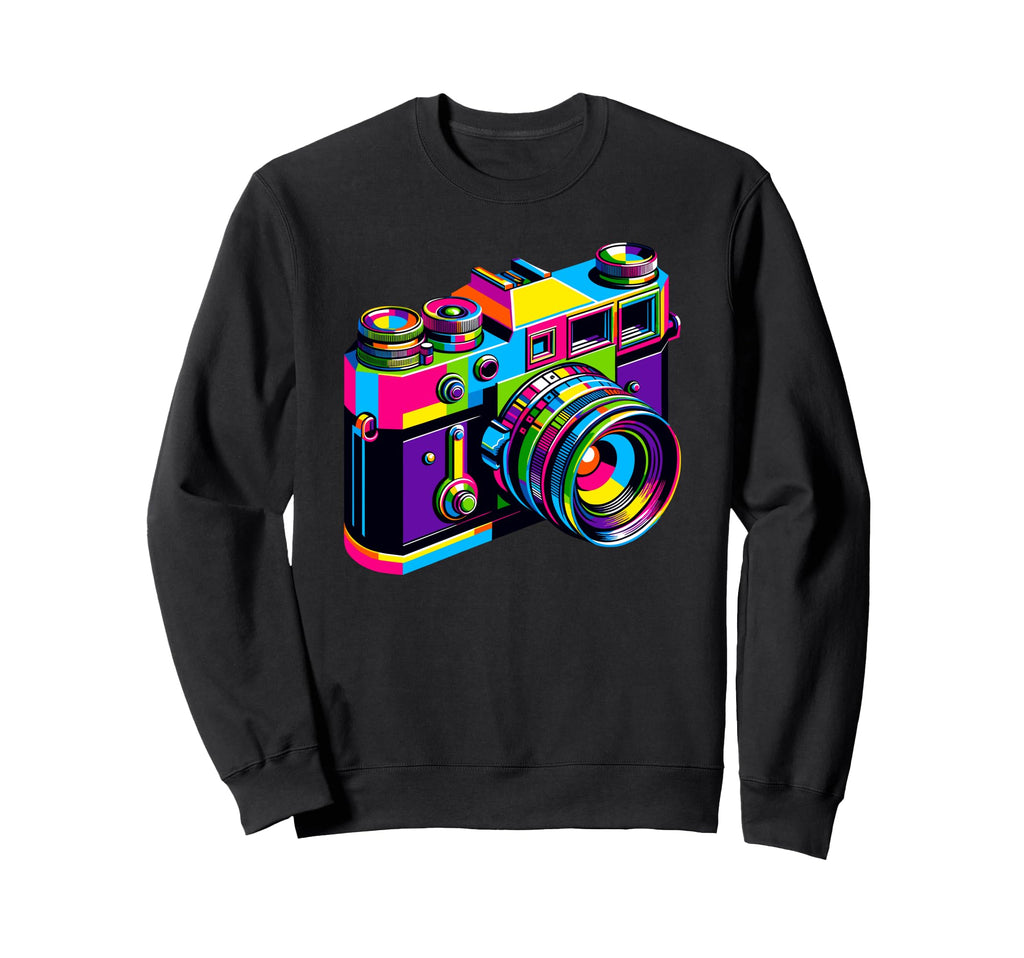 Camera Photographer Photography Sweatshirt - Aesthetic Graphic Unisex - T-Shirt, Sweatshirt, Hoodie