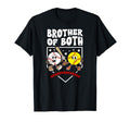 Brother Both Groovy Softball Baseball T-Shirt - Unique Graphic Men Women - T-Shirt, Sweatshirt, Hoodie