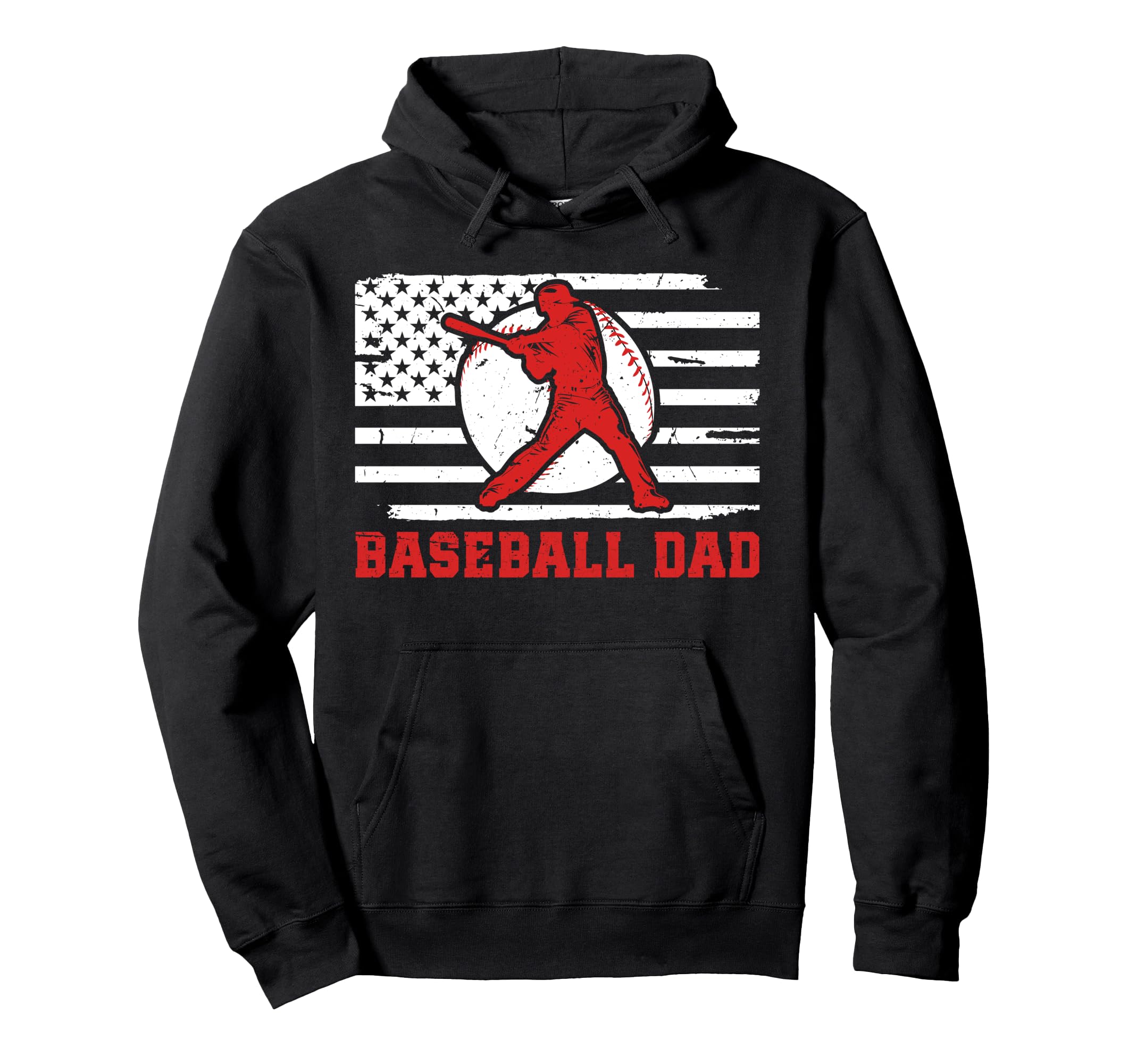 Baseball Dad Baseball Player Hoodie - Casual Everyday Wear for Adults - T-Shirt, Sweatshirt, Hoodie