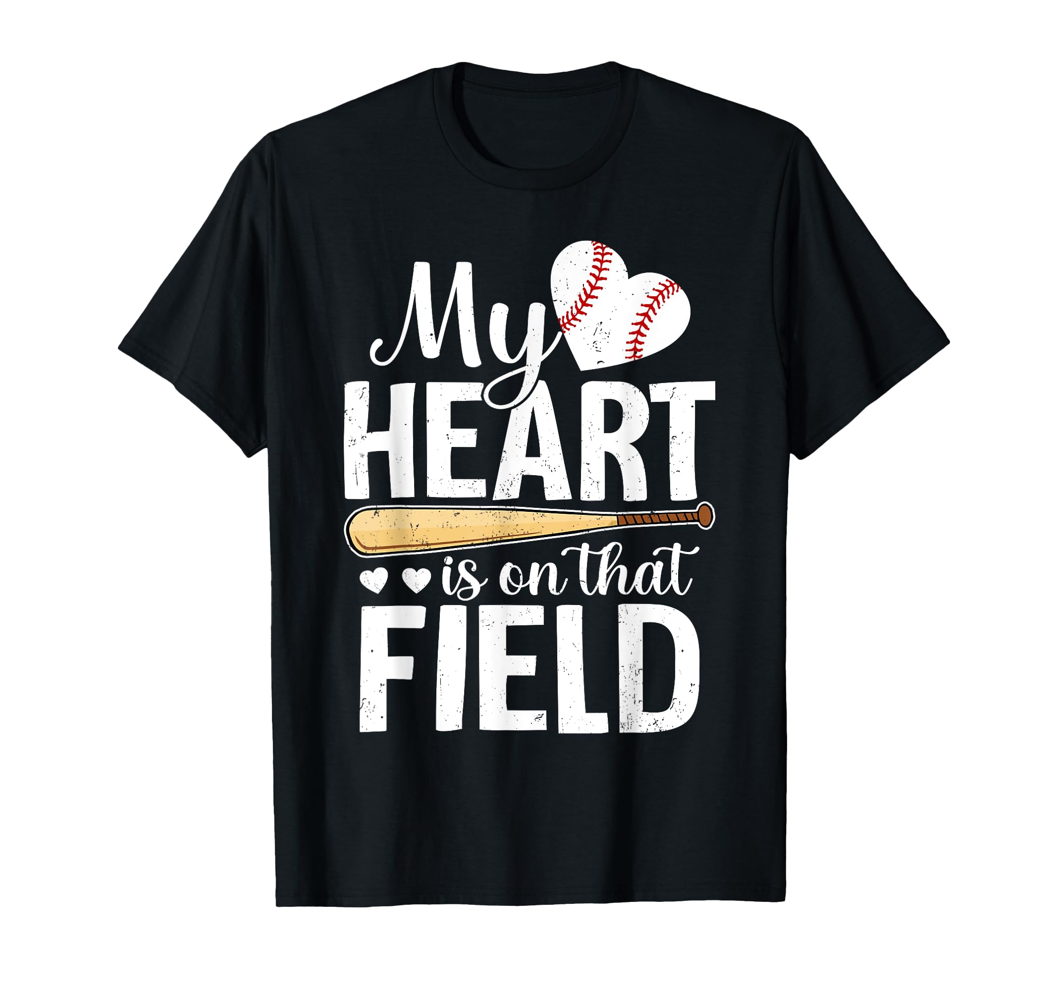 My Heart Is That Field Baseball Mom T-Shirt - Streetwear Style for Adults - T-Shirt, Sweatshirt, Hoodie