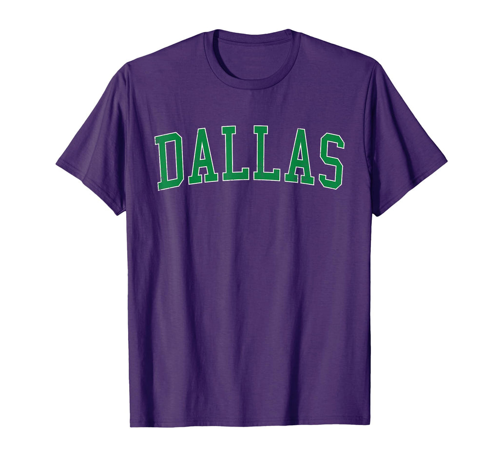Dallas Or Distressed Green Varsity T-Shirt - Graphic Print Unisex - T-Shirt, Sweatshirt, Hoodie