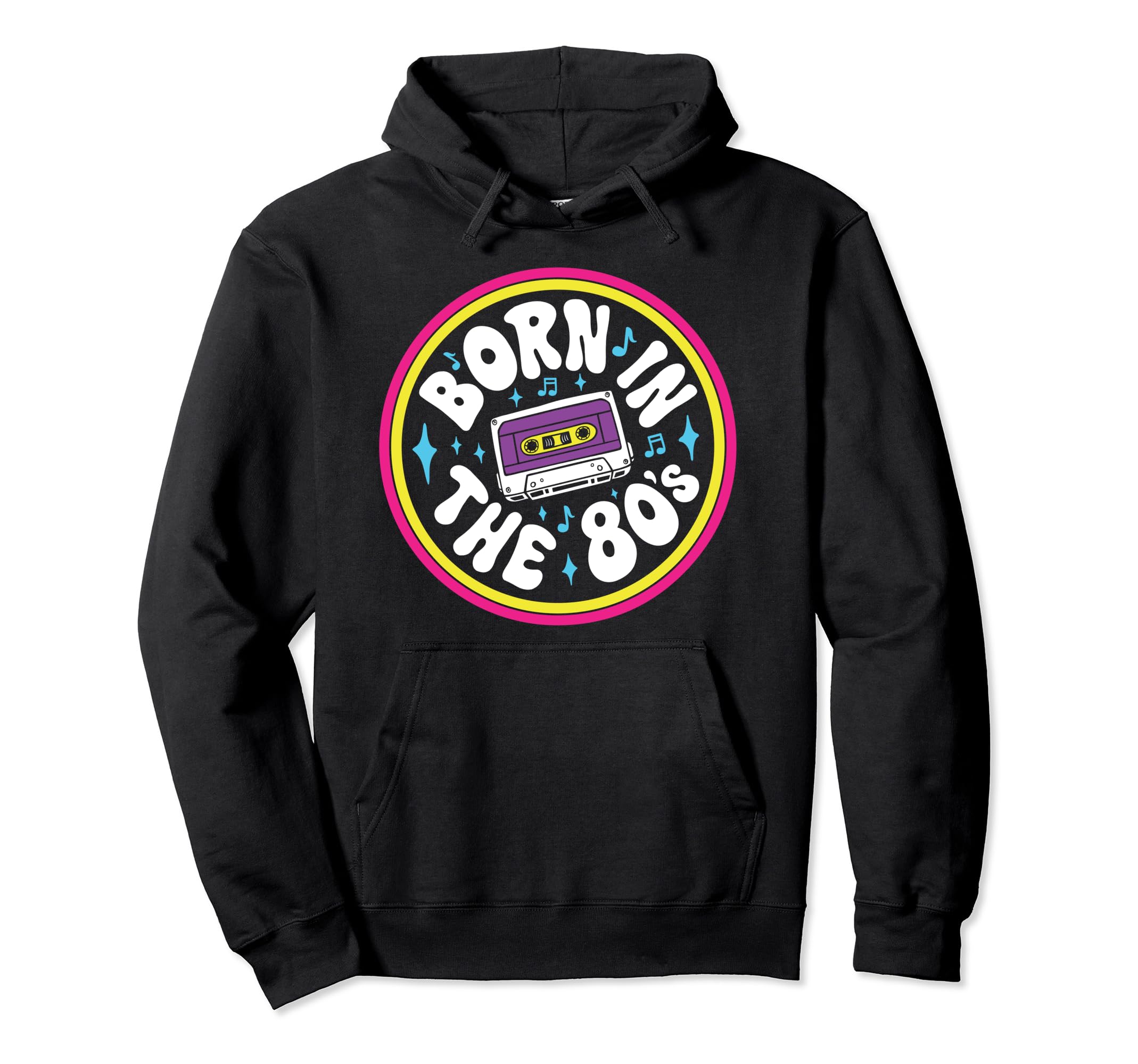 Born 80S Music Cassette Tape Mixtape Hoodie - Novelty Apparel Men Women - T-Shirt, Sweatshirt, Hoodie