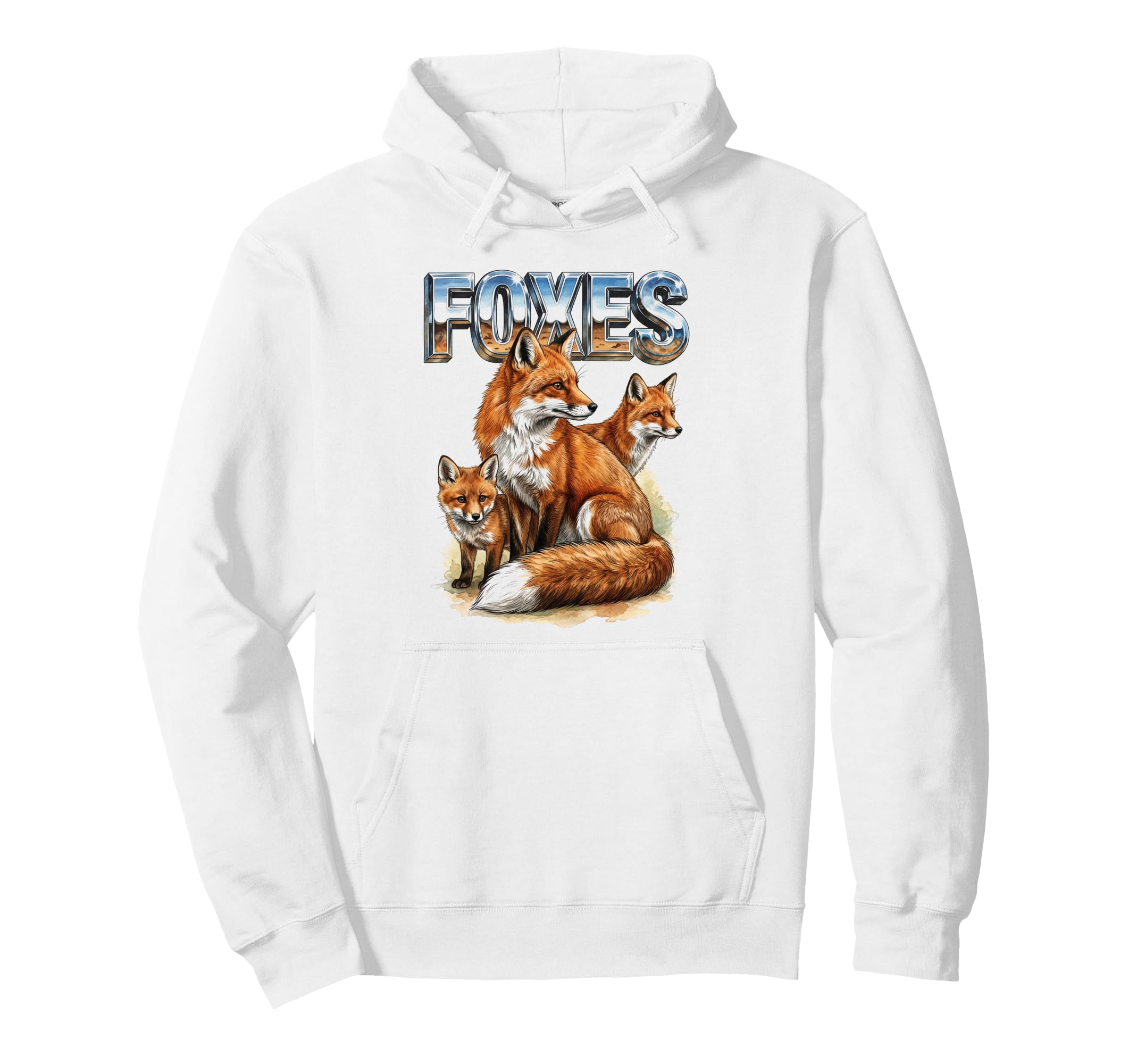 Foxes 70S 90S Foxes Animal Lover Fox Hoodie - Novelty Apparel Unisex - T-Shirt, Sweatshirt, Hoodie