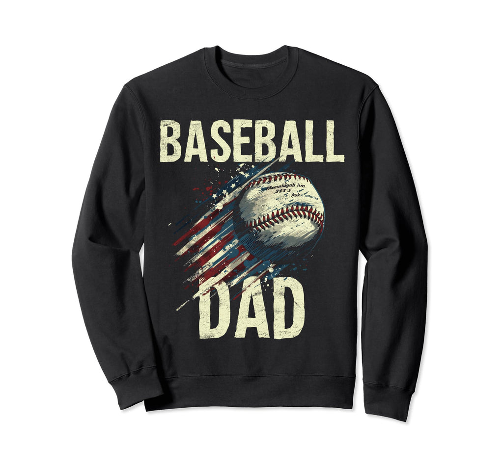 Softball Dad Fathers Day Tees Sweatshirt - Custom Art Print Unisex - T-Shirt, Sweatshirt, Hoodie