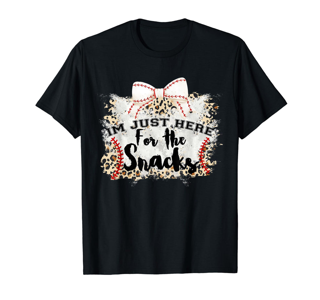 Mom Im Just Here Snacks Baseball T-Shirt - Custom Art Print Men Women - T-Shirt, Sweatshirt, Hoodie