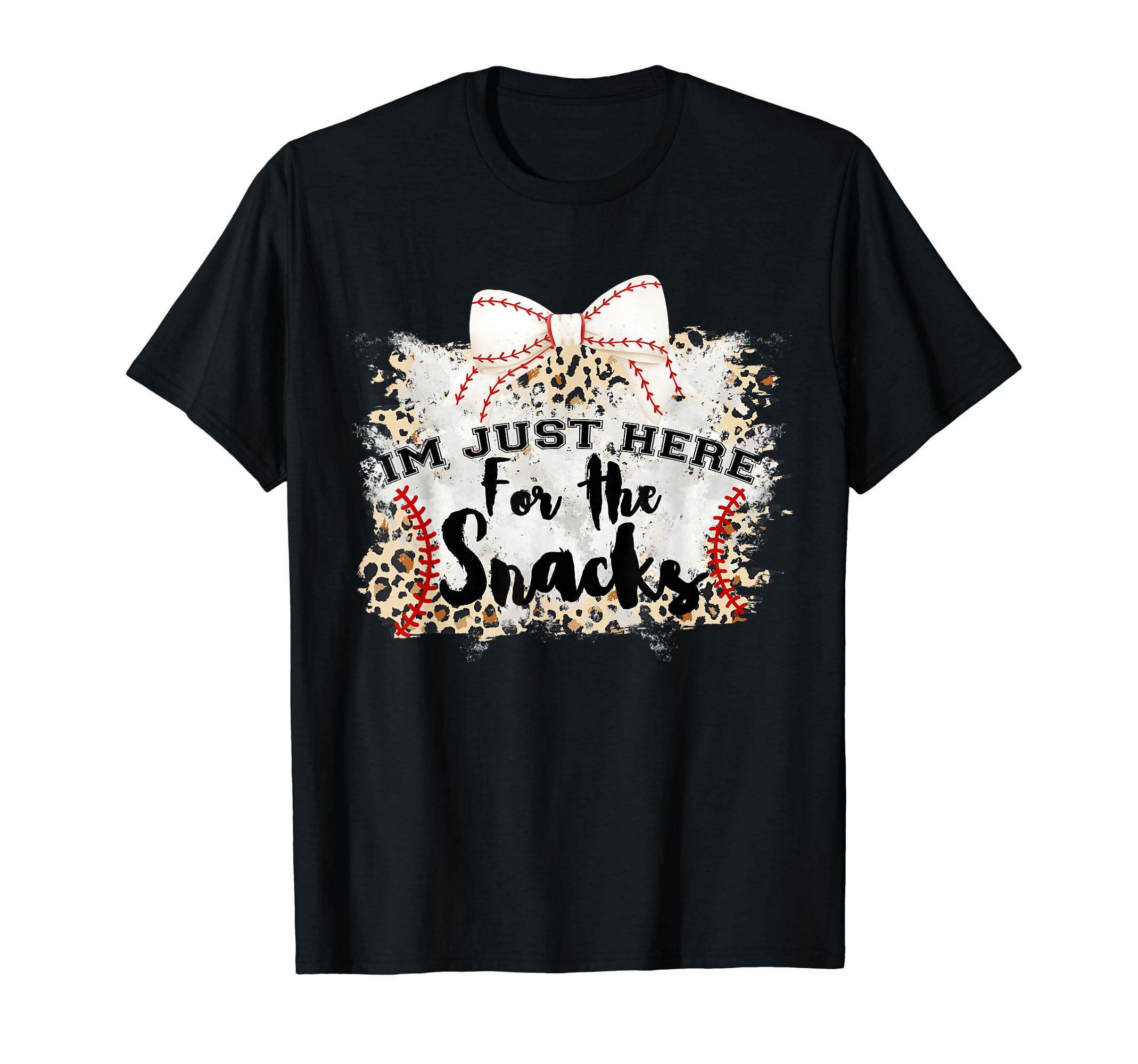 Mom Im Just Here Snacks Baseball T-Shirt - Custom Art Print Men Women - T-Shirt, Sweatshirt, Hoodie
