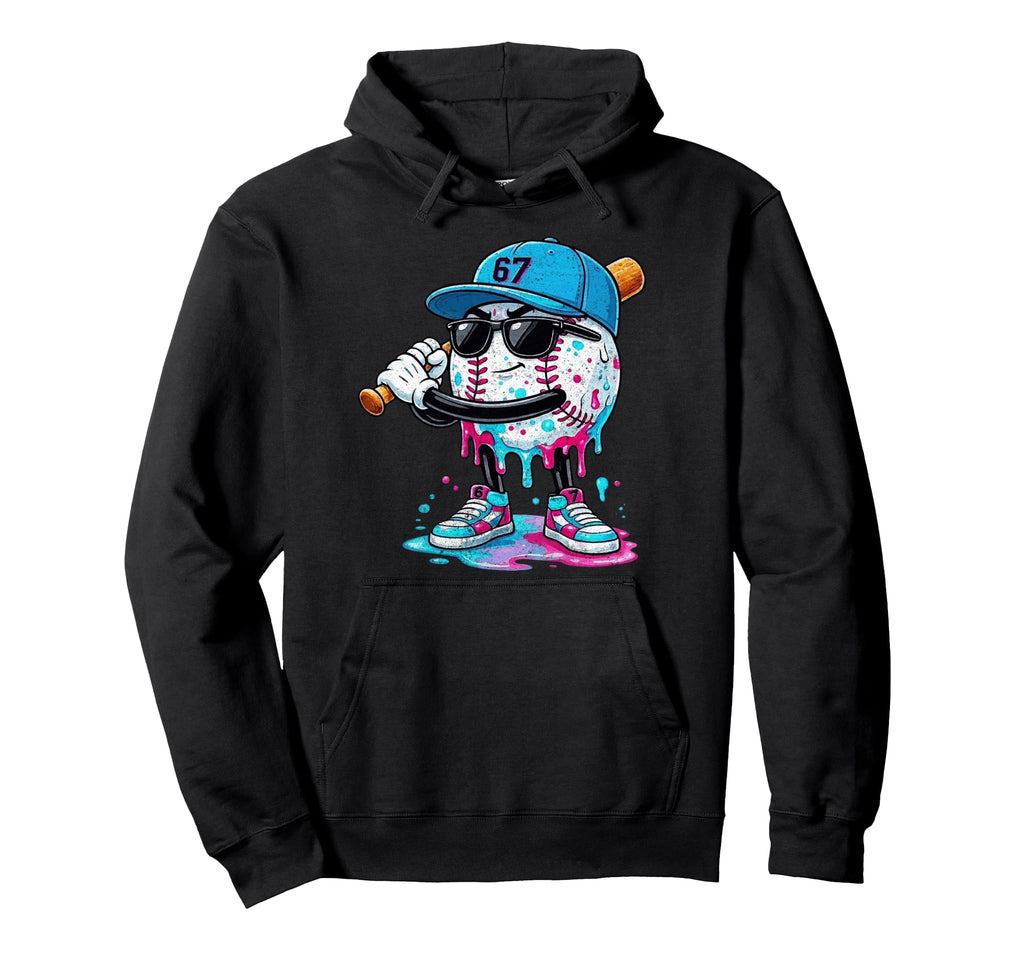 Baseball Drip Ice Cream 67 Gifts T-Shirt - Custom Art Print Men Women - T-Shirt, Sweatshirt, Hoodie