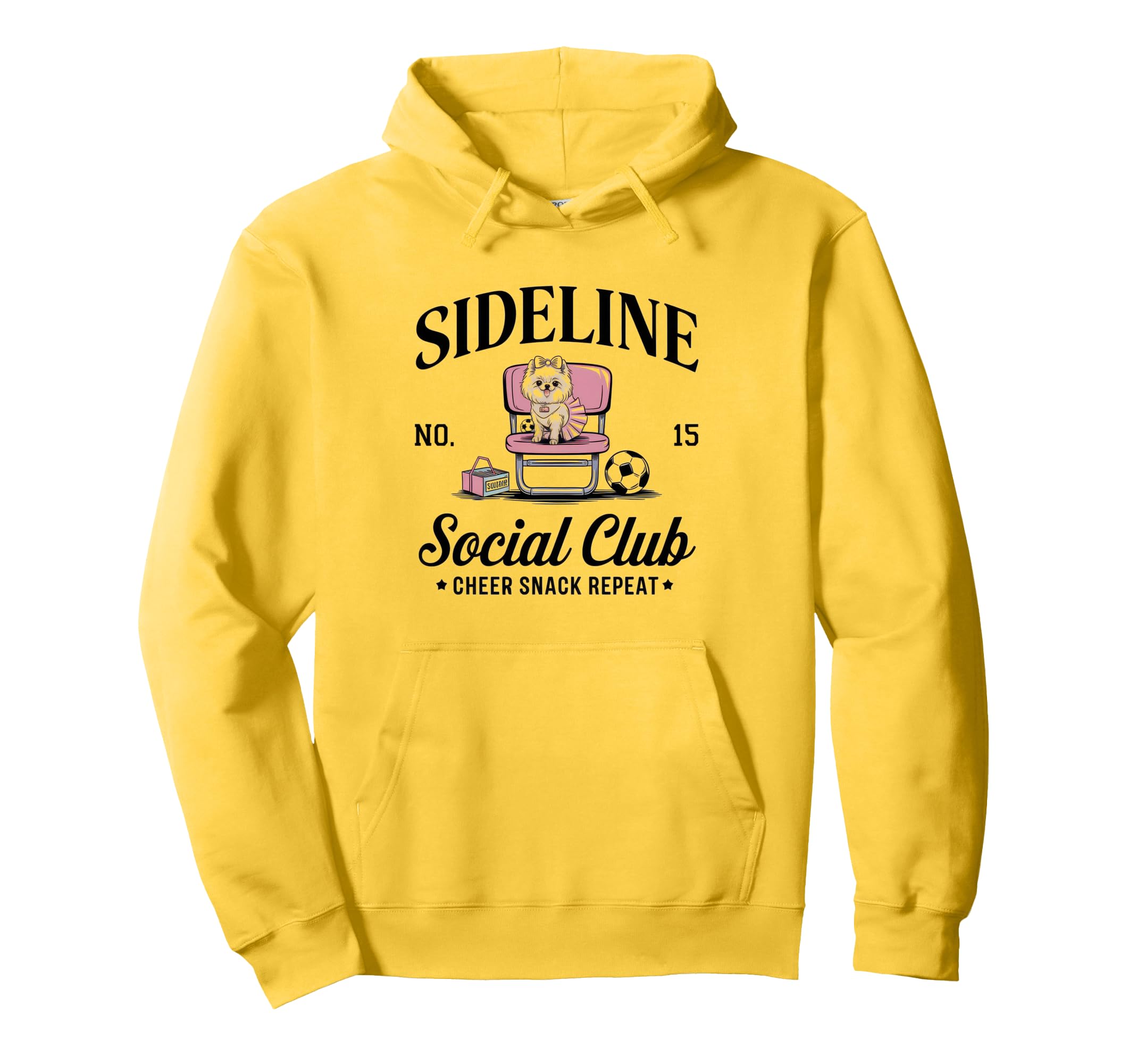 Sideline Social Club Soccer Mom Game Hoodie - Aesthetic Graphic for Adults - T-Shirt, Sweatshirt, Hoodie