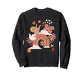 Peace Love Rainbow Floral Hippie Sweatshirt - Streetwear Style for Adults - T-Shirt, Sweatshirt, Hoodie