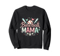 Baseball Mama Sports Heart Paw Sweatshirt - Minimalist Print Men Women - T-Shirt, Sweatshirt, Hoodie