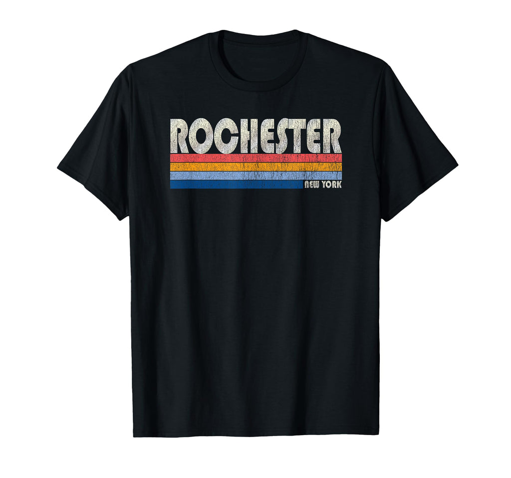 70S 80S Rochester Ny T-Shirt - Minimalist Print for Adults - T-Shirt, Sweatshirt, Hoodie
