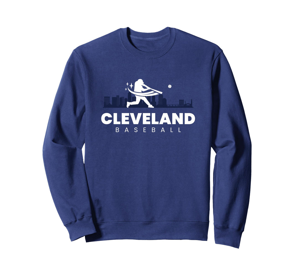 Cleveland Baseball Minimalist Sweatshirt - Fun Novelty Design Men Women - T-Shirt, Sweatshirt, Hoodie
